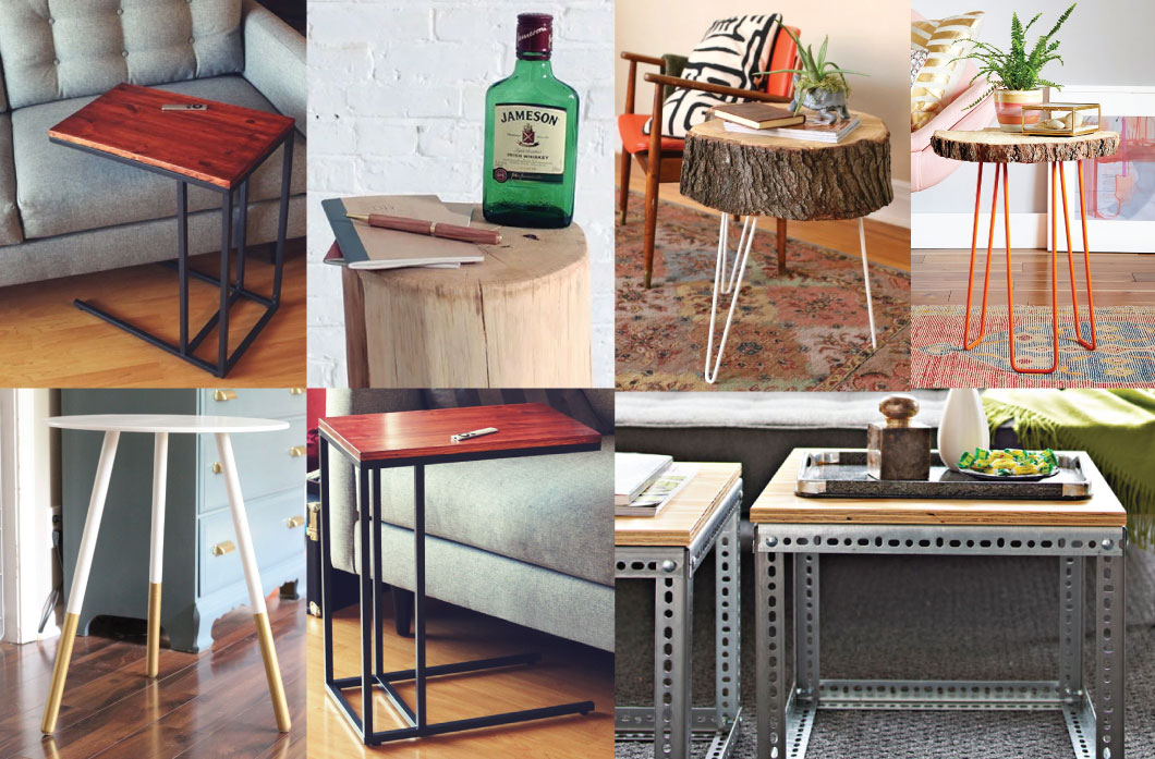 Diy End Table Ideas Top 5 Easy And Projects Lazy Loft - Side Table Ideas Diy