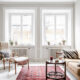 Living room with no curtains and lots of natural light