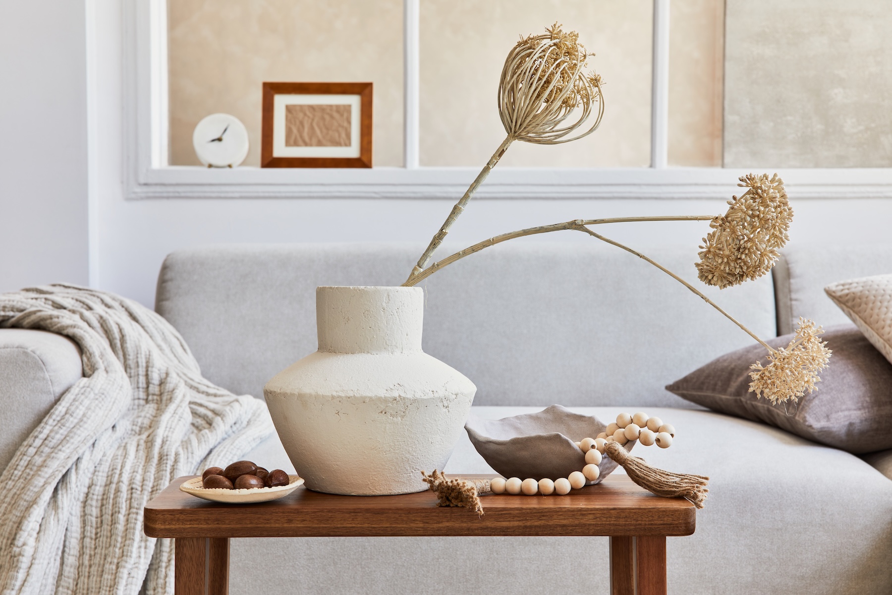 add a centerpiece to your Scandi living room