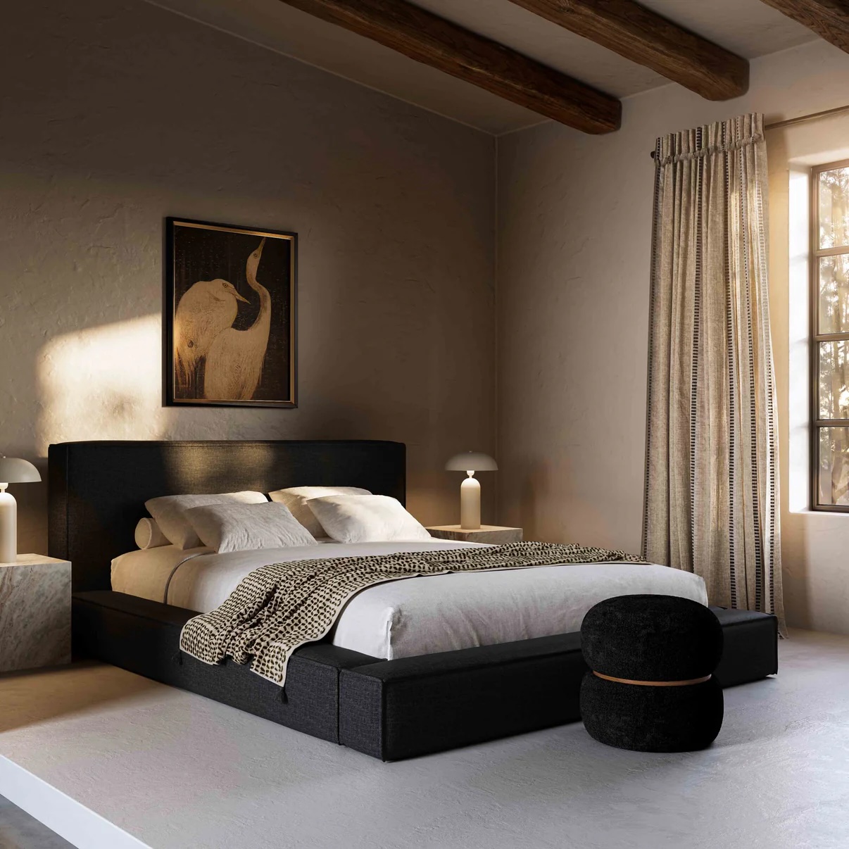 Urban modern bedroom bed style 3