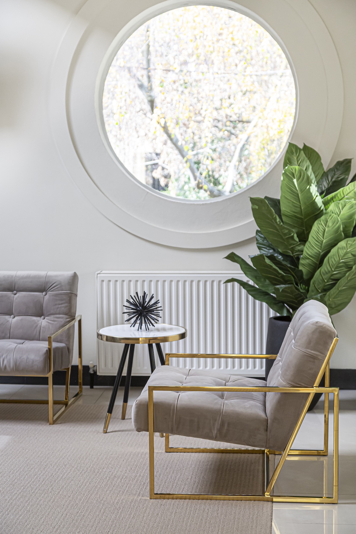 Gold chair decor idea 2