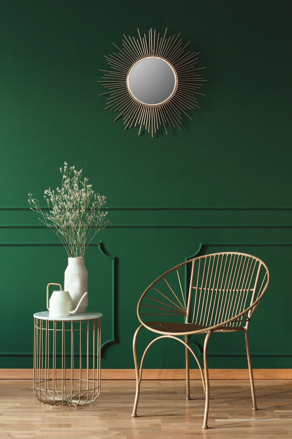 Gold chair decor idea 3