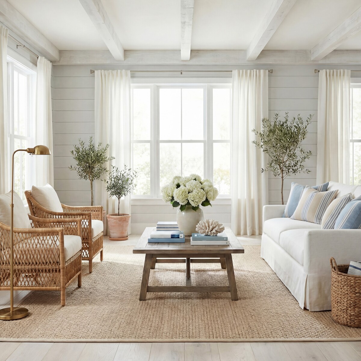 cover floors with large bright area rug