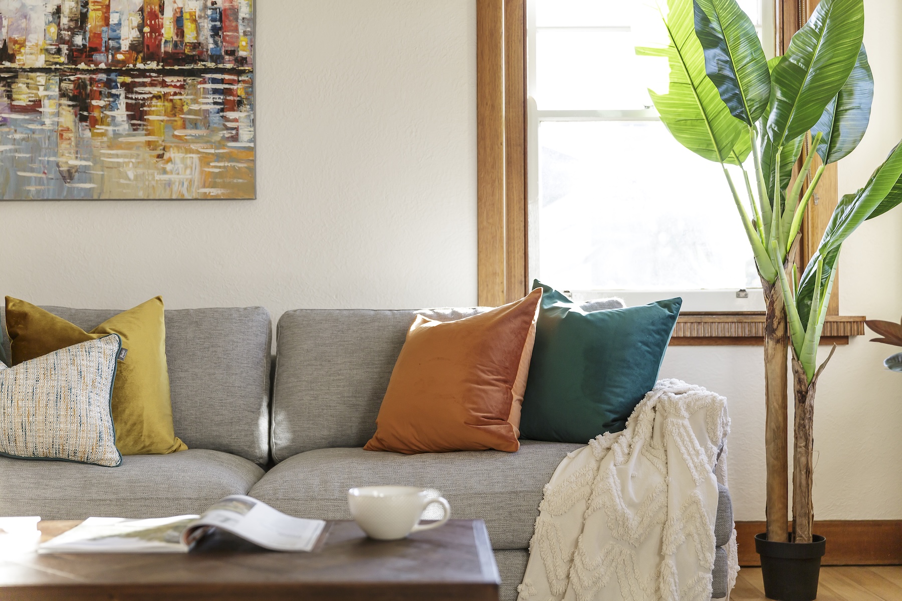 get cozy with textiles