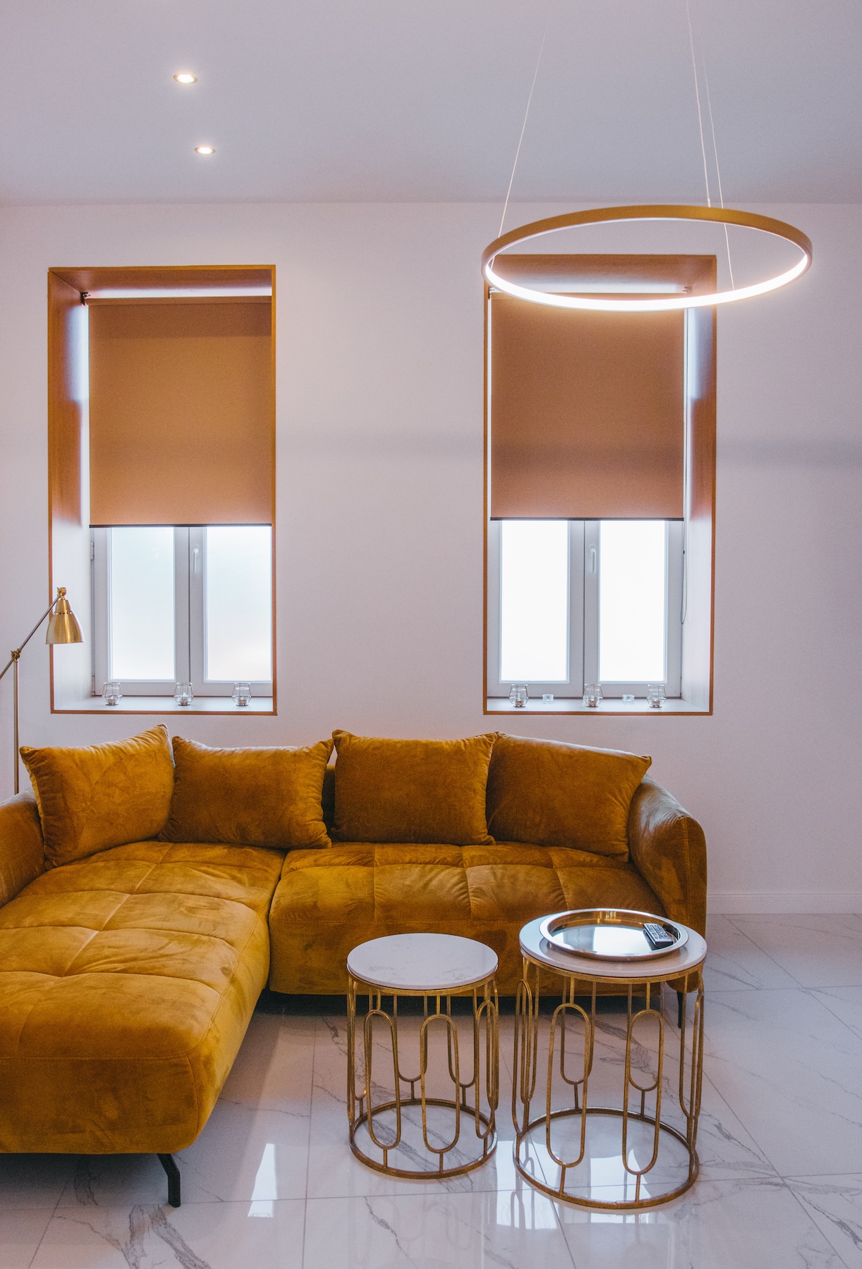 Gold living room inspiration 2