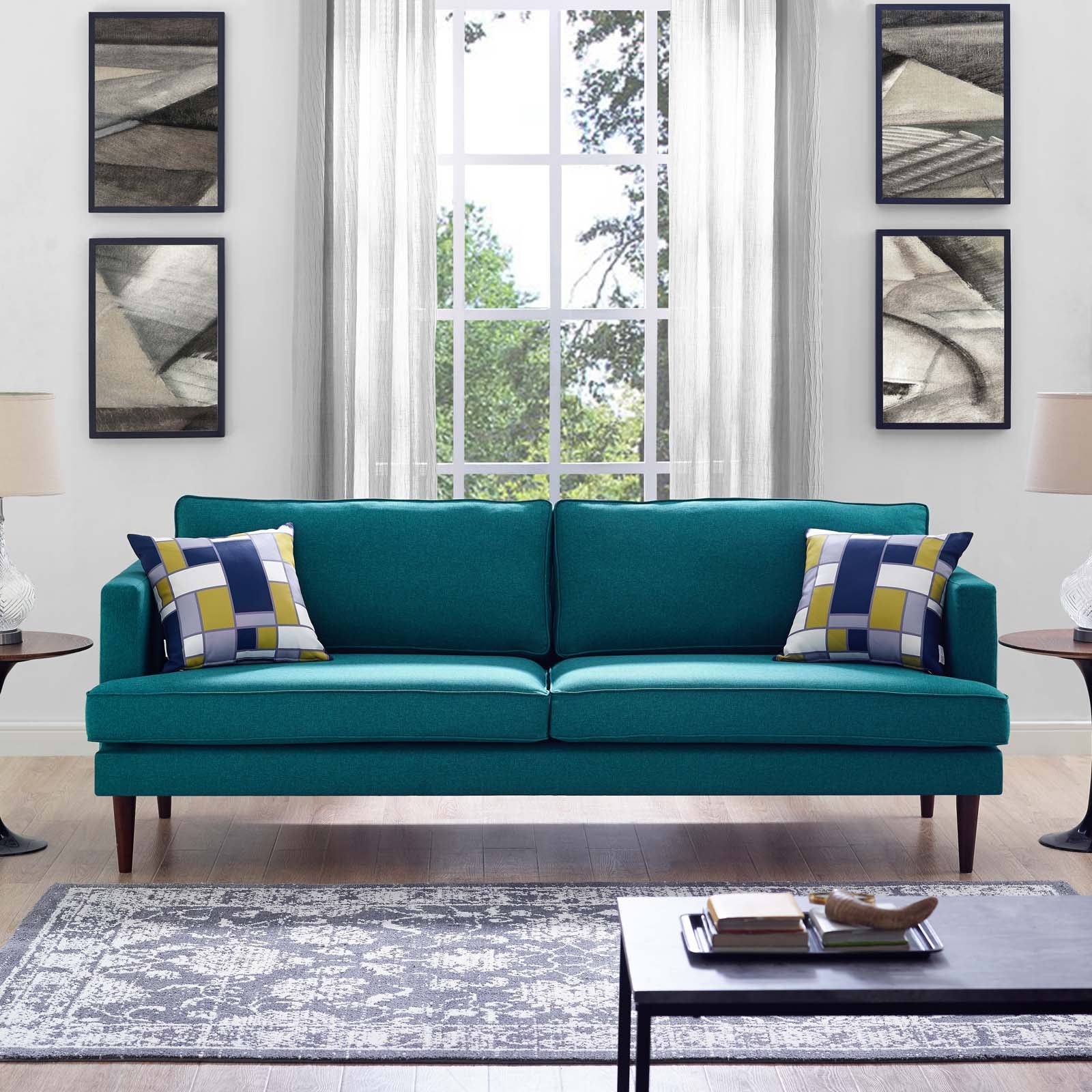 Mid-century modern sofa style 5