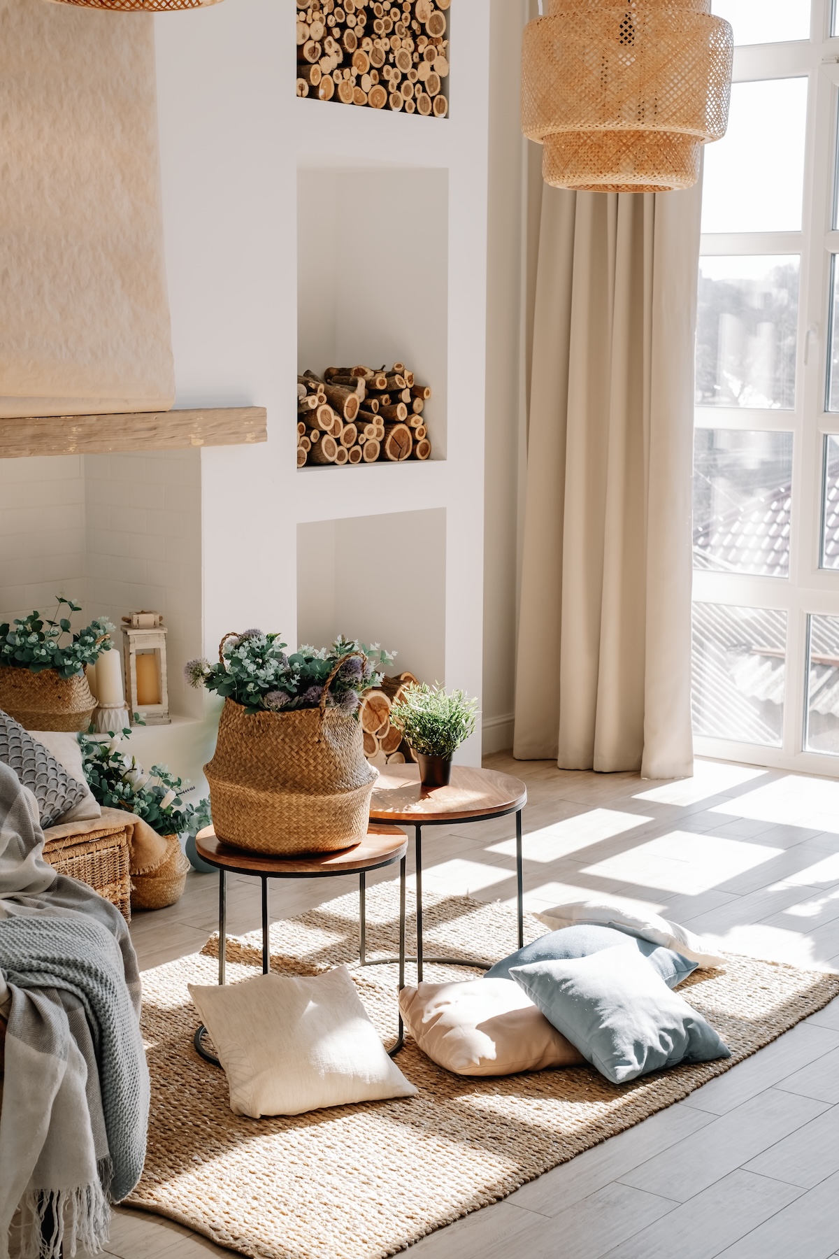 mix different natural materials