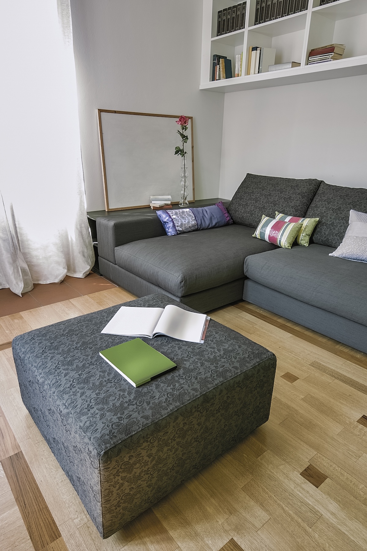 Multi-purpose furniture in a small apartment