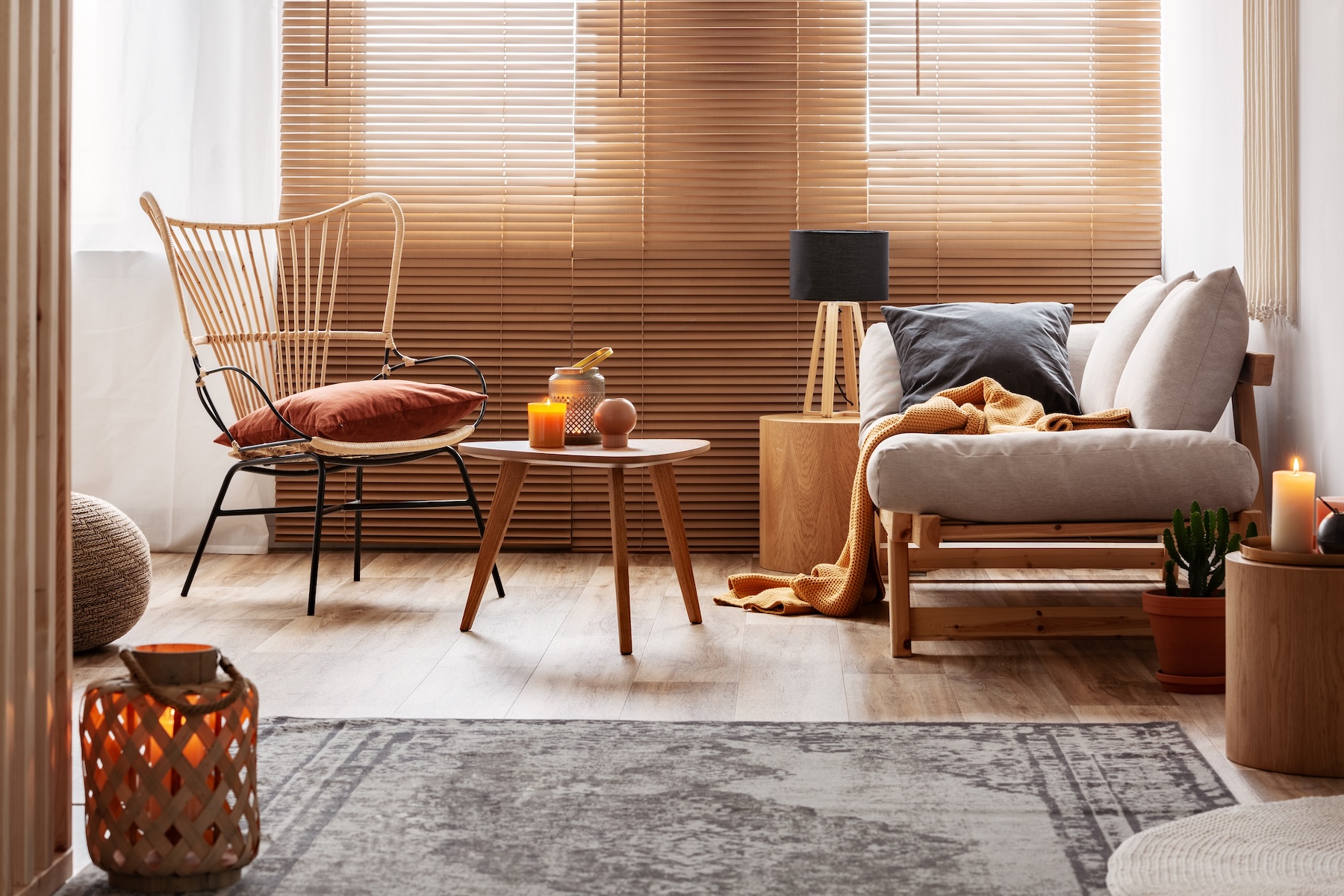mix shades of wood for uniqueness
