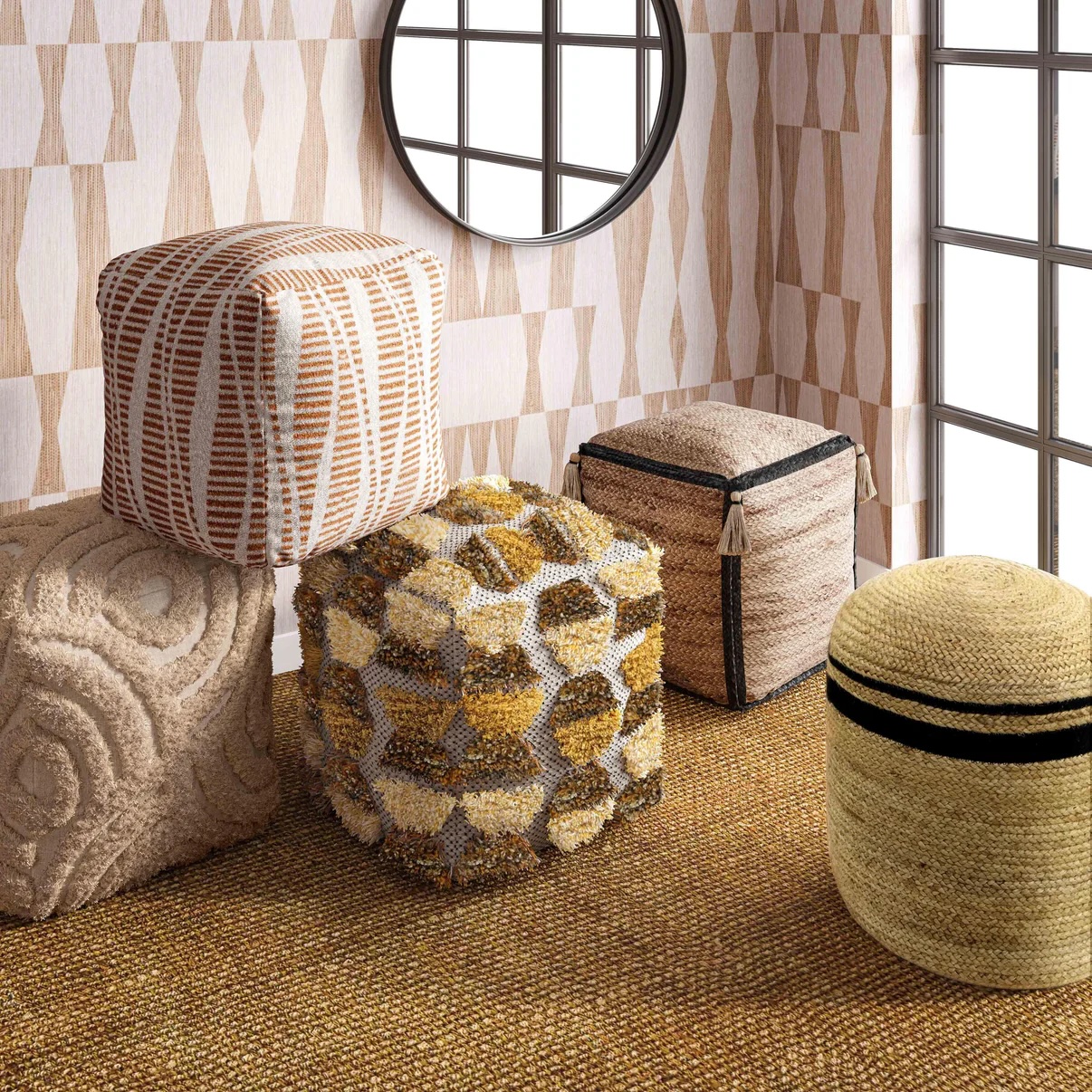 Urban modern bedroom ottoman style 3
