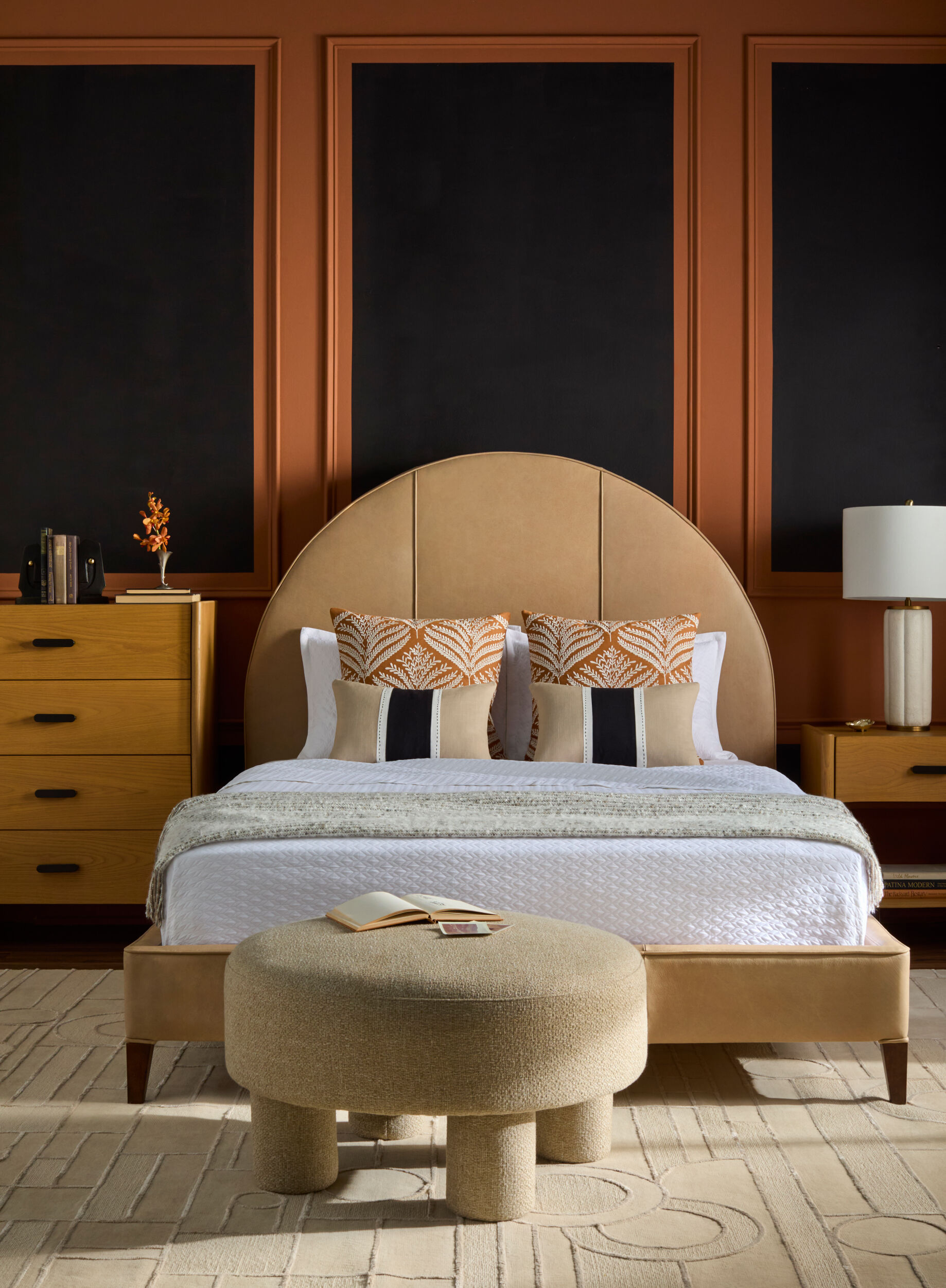 Urban modern bedroom rug style 2