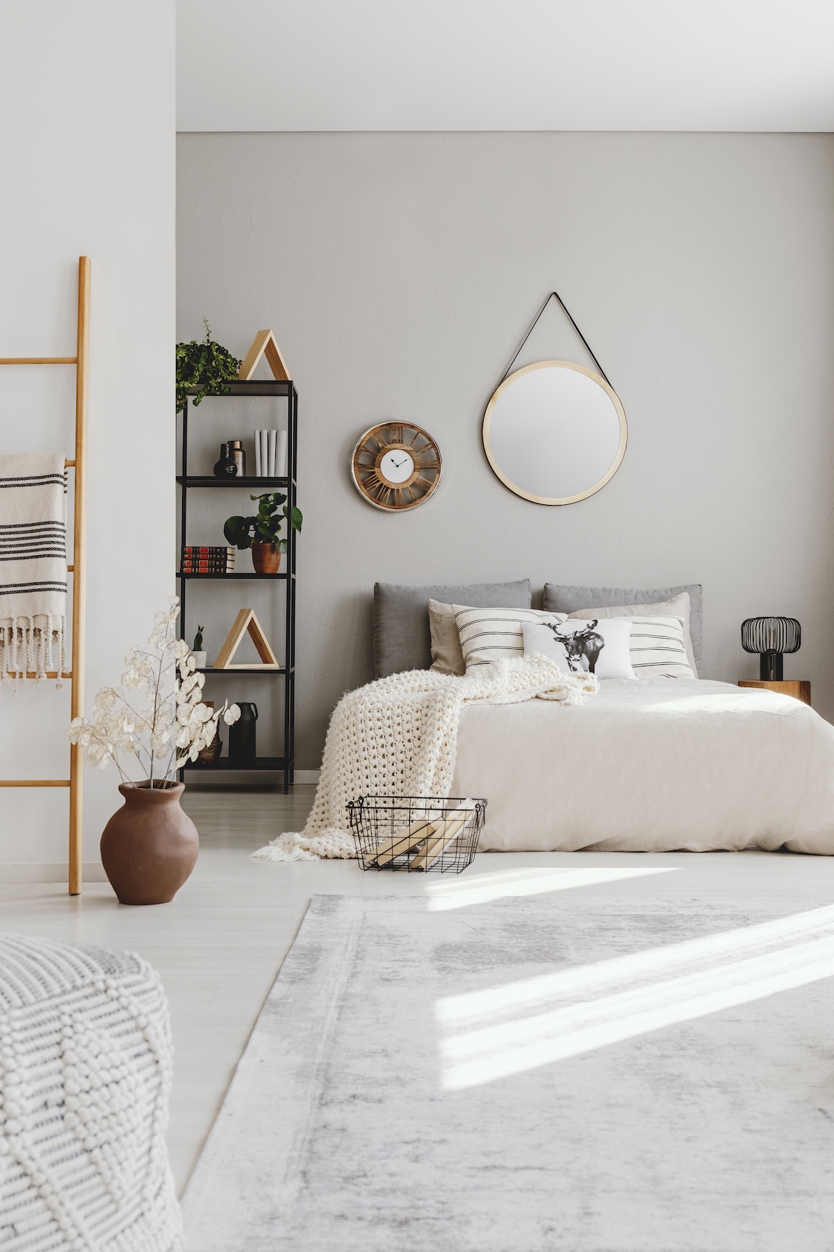 Urban modern bedroom rug style 5