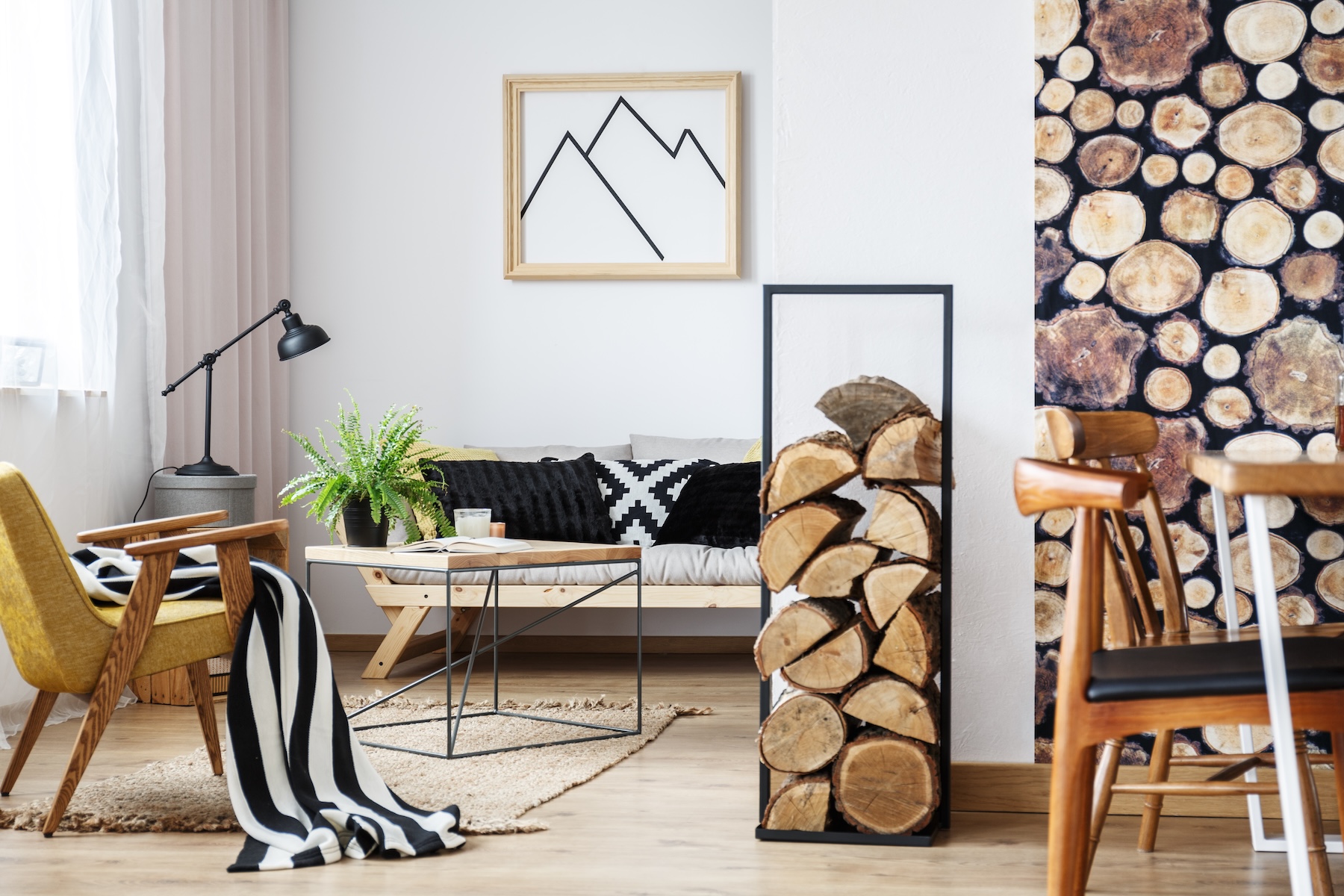 use wood accents everywhere